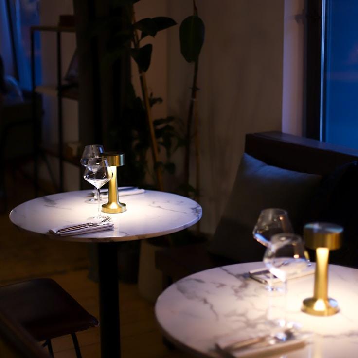 Restaurant interior with private family seating